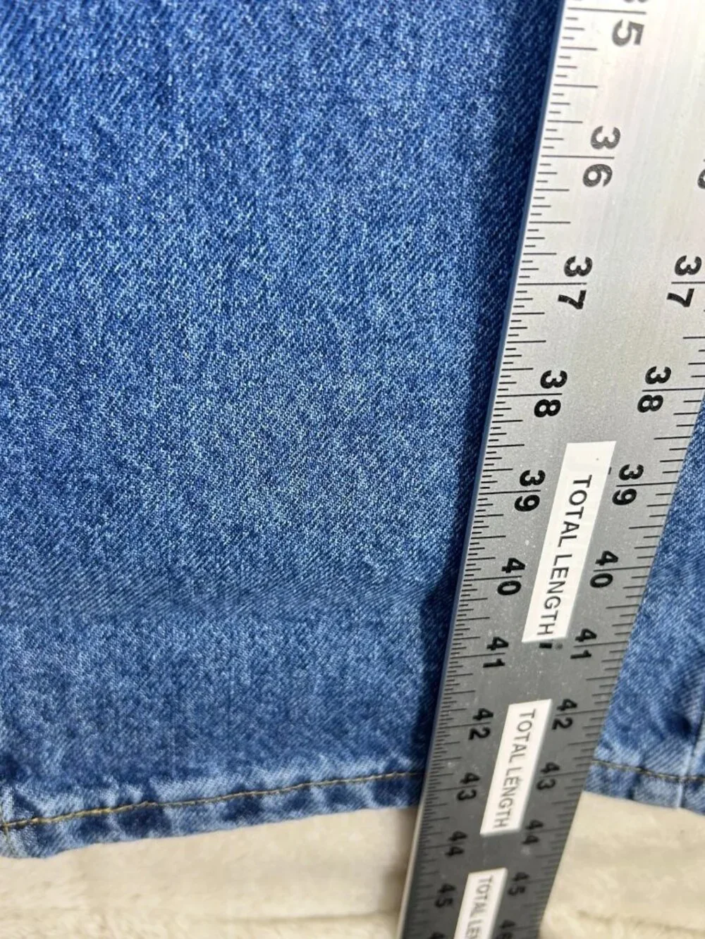 VTG Lee Straight Jeans Mens 42x32 Blue Denim Relaxed Fit Dead Stock Sears